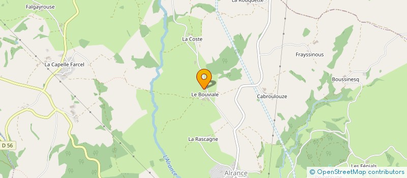 localisation de l'entreprise MONSIEUR ALBAN MASSOL à ALRANCE