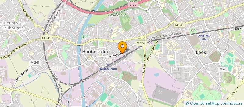 localisation de l'entreprise MONSIEUR ALBAN MENAGER  HAUBOURDIN