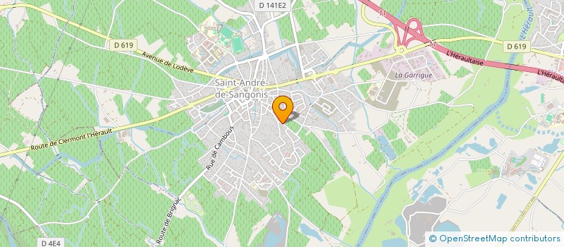 localisation de l'entreprise MONSIEUR ALBAN MORAGNY  SAINT-ANDRE-DE-SANGONIS