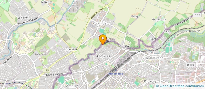 localisation de l'entreprise MONSIEUR ALBAN MUSLIJA  VILLE-LA-GRAND