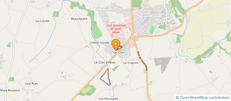 localisation de l'entreprise MONSIEUR ALBAN NEDELEC à SAINT-ALBAN