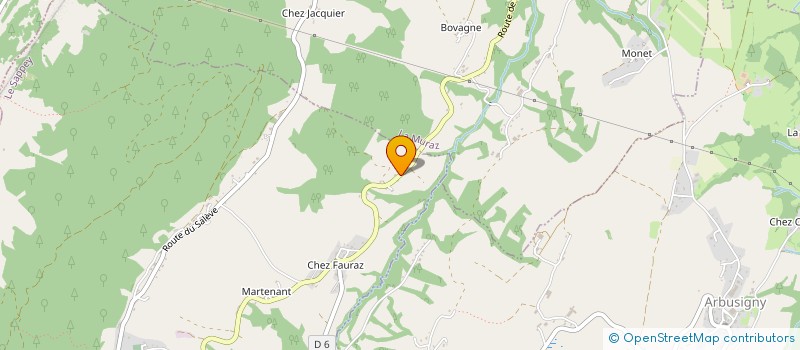 localisation de l'entreprise MONSIEUR ALBAN PAGNOT  LE SAPPEY