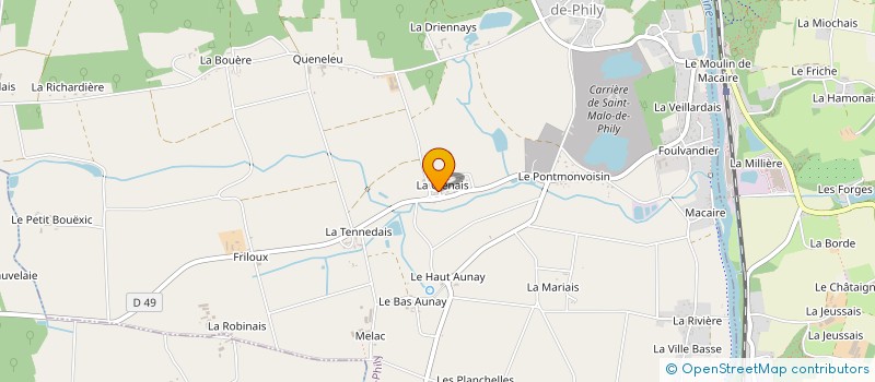 localisation de l'entreprise MONSIEUR ALBAN PAVOINE  SAINT-MALO-DE-PHILY