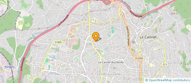 localisation de l'entreprise MONSIEUR ALBAN PEREZ à LE CANNET