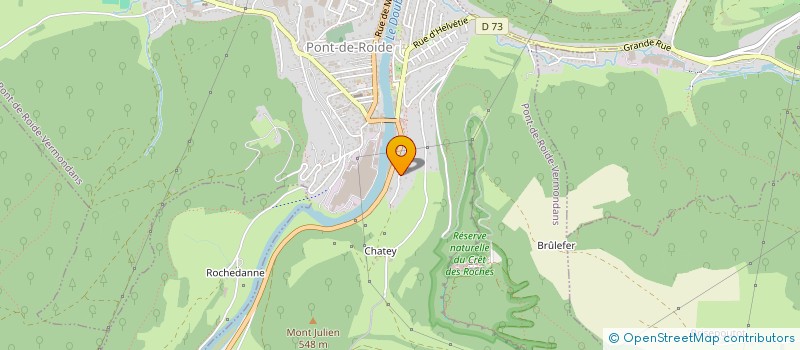 localisation de l'entreprise MONSIEUR ALBAN POETE  PONT-DE-ROIDE-VERMONDANS