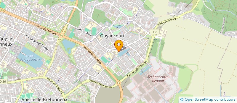 localisation de l'entreprise MONSIEUR ALBAN PONSET  GUYANCOURT