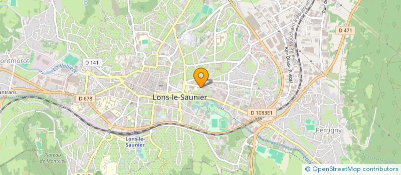 localisation de l'entreprise MONSIEUR ALBAN RAVIER  LONS-LE-SAUNIER