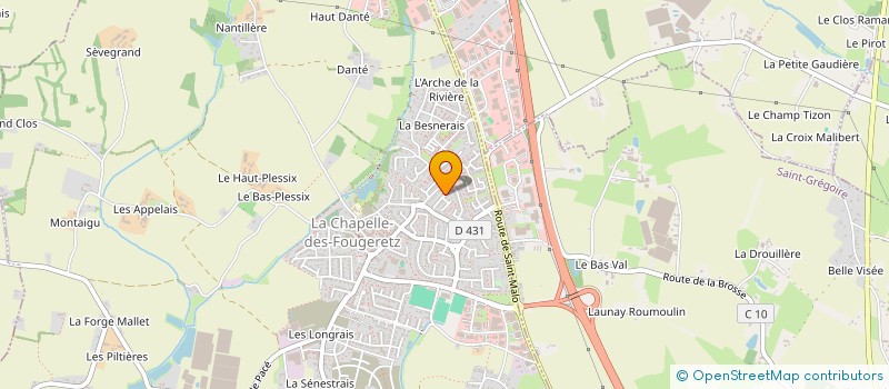 localisation de l'entreprise MONSIEUR ALBAN RENET  LA CHAPELLE-DES-FOUGERETZ