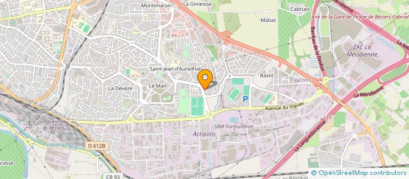 localisation de l'entreprise MONSIEUR ALBAN RICHARD à BEZIERS