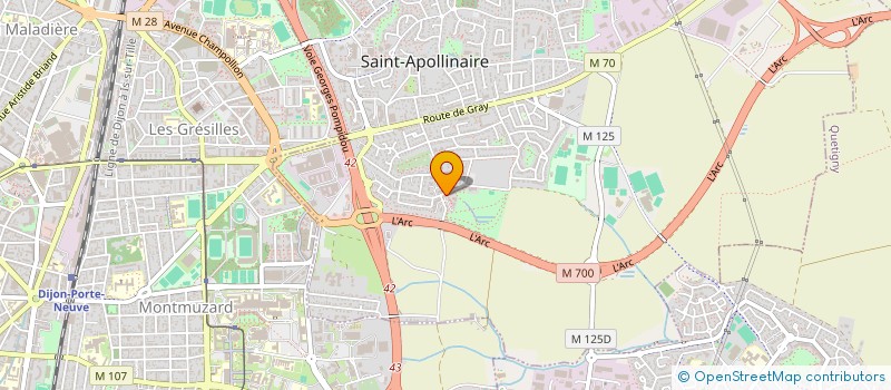 localisation de l'entreprise MONSIEUR ALBAN ROBERT à SAINT-APOLLINAIRE