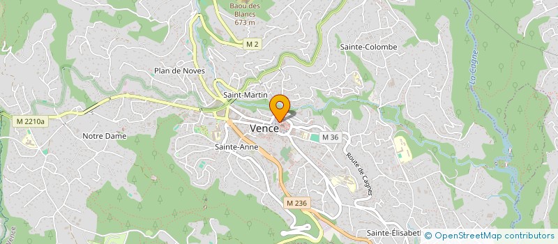localisation de l'entreprise MONSIEUR ALBAN ROQUIN à VENCE