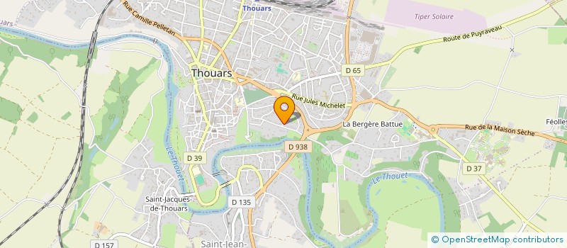 localisation de l'entreprise MONSIEUR ALBAN SIMONET  THOUARS