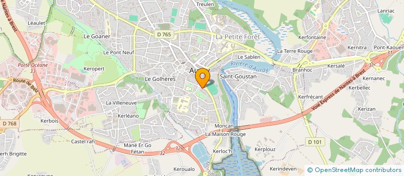 localisation de l'entreprise MONSIEUR ALBAN SOEUR à AURAY