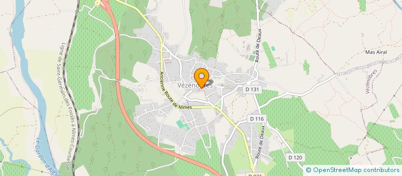 localisation de l'entreprise MONSIEUR ALBAN SOUBRIE  VEZENOBRES