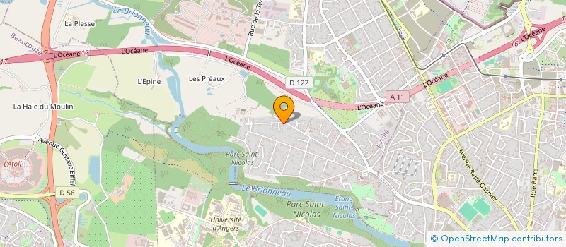 localisation de l'entreprise MONSIEUR ALBAN SOUCHE  AVRILLE