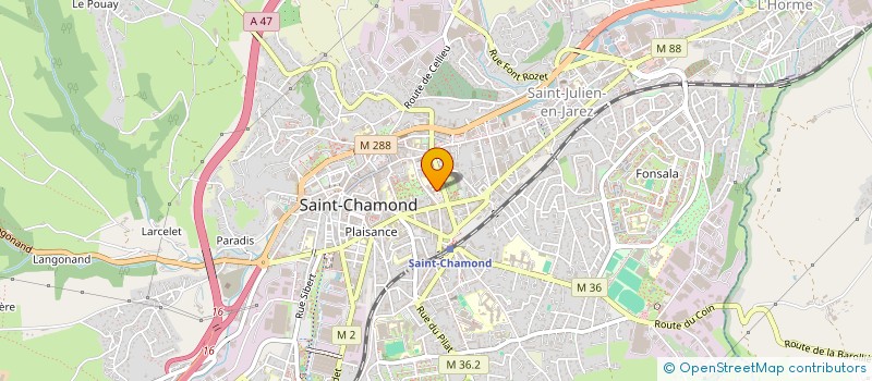 localisation de l'entreprise MONSIEUR ALBAN STORDEUR  SAINT-CHAMOND