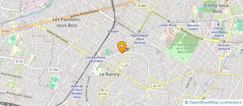 localisation de l'entreprise MONSIEUR ALBAN TAPIN à LE RAINCY