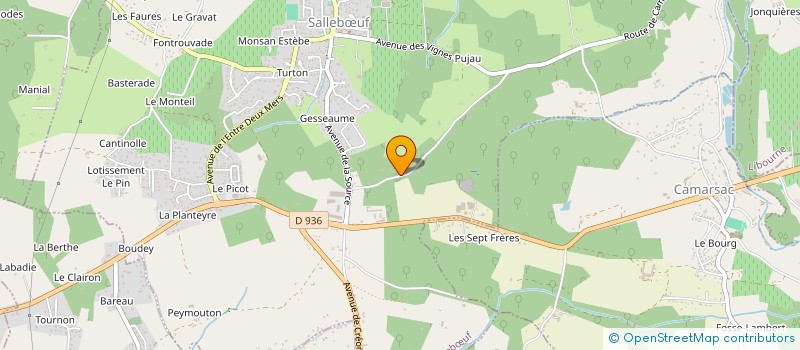 localisation de l'entreprise MONSIEUR ALBAN TECHOUEYRES  SALLEBOEUF