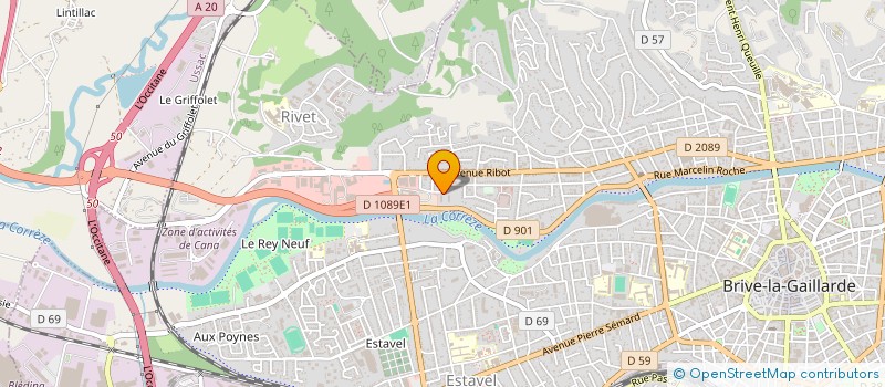 localisation de l'entreprise MONSIEUR ALBAN THERON à BRIVE-LA-GAILLARDE