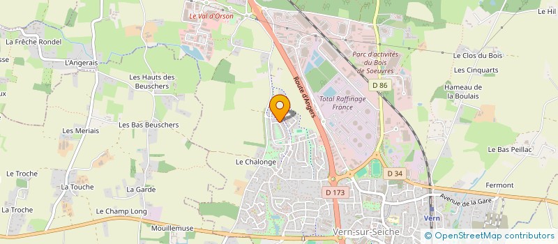 localisation de l'entreprise MONSIEUR ALBAN TREVILLY à VERN-SUR-SEICHE