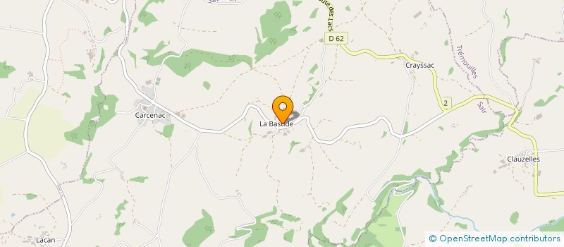 localisation de l'entreprise MONSIEUR ALBAN VIAROUGE  RULLAC-SAINT-CIRQ