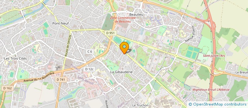 localisation de l'entreprise MONSIEUR ALBAN VILLEDIEU  POITIERS