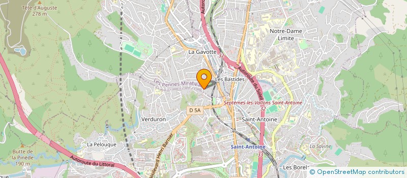 localisation de l'entreprise MONSIEUR ALBAN VUOLO à LES PENNES-MIRABEAU