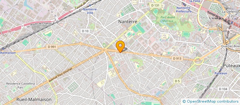 localisation de l'entreprise MONSIEUR ALBANO FERNANDES RIBEIRO  NANTERRE