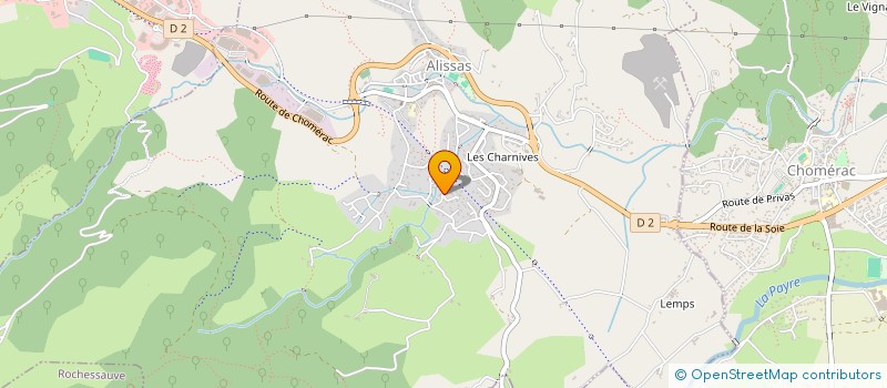 localisation de l'entreprise MONSIEUR ALBANO ZENELI  CHOMERAC