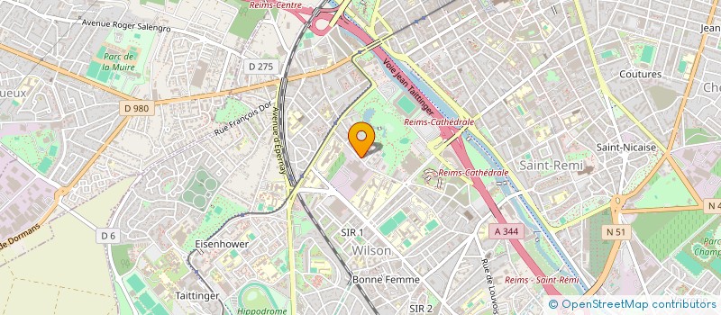 localisation de l'entreprise MONSIEUR ALBERIC GUEDON  REIMS