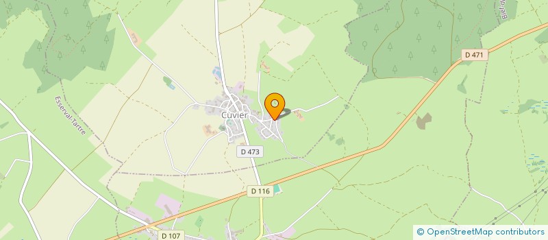 localisation de l'entreprise MONSIEUR ALBERIC MICHELET  CUVIER