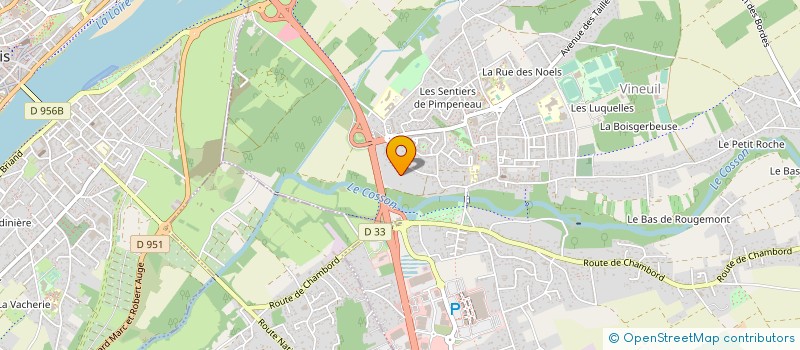 localisation de l'entreprise MONSIEUR ALBERIC TAILLARD  VINEUIL