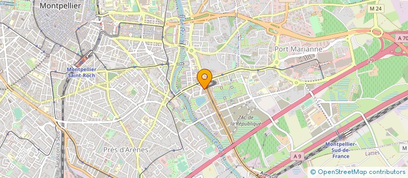 localisation de l'entreprise MONSIEUR ALBERICO BORTOLIN à MONTPELLIER