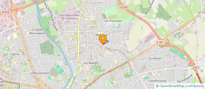 localisation de l'entreprise MONSIEUR ALBERT ALIUTA  COULAINES