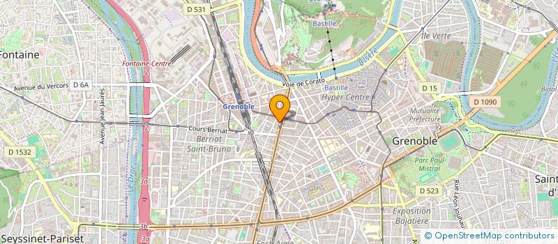 localisation de l'entreprise MONSIEUR ALBERT ALLARD à GRENOBLE