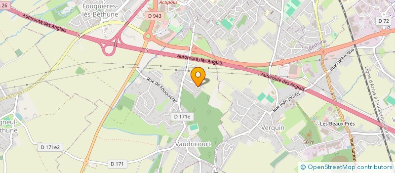 localisation de l'entreprise MONSIEUR ALBERT ALLUIN  VAUDRICOURT