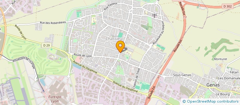 localisation de l'entreprise MONSIEUR ALBERT ALONSO  CHASSIEU