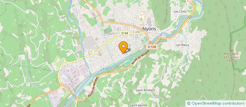 localisation de l'entreprise MONSIEUR ALBERT ARAUJO  NYONS