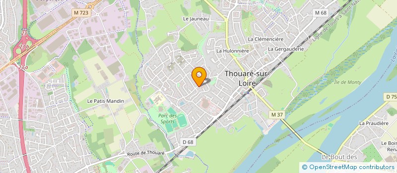 localisation de l'entreprise MONSIEUR ALBERT AUDOIRE  THOUARE-SUR-LOIRE