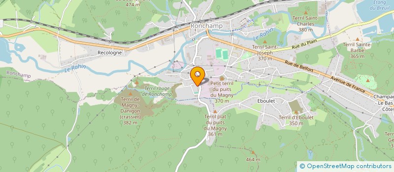 localisation de l'entreprise MONSIEUR ALBERT AUREGGIO  RONCHAMP