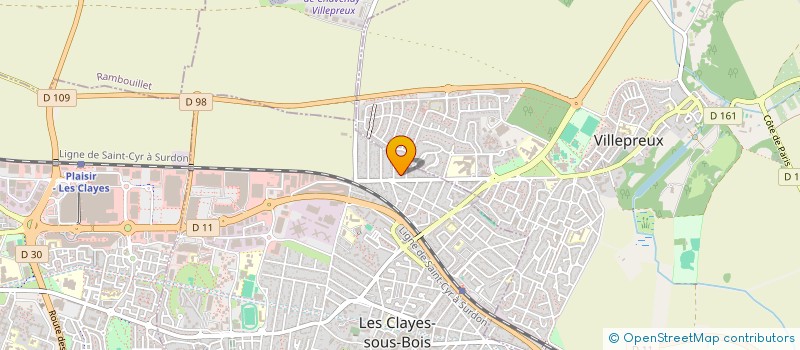 localisation de l'entreprise MONSIEUR ALBERT AURIAULT à LES CLAYES-SOUS-BOIS