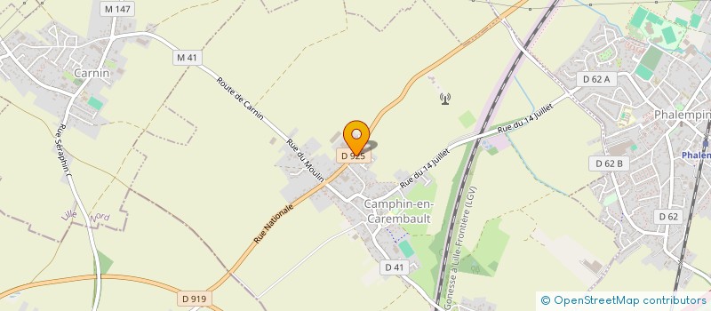 localisation de l'entreprise MONSIEUR ALBERT BABEUR  CAMPHIN-EN-CAREMBAULT