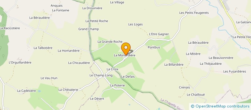 localisation de l'entreprise MONSIEUR ALBERT BACLE à LA CHAPELLE-SOUEF