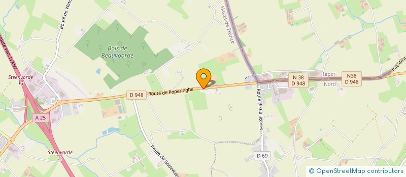 localisation de l'entreprise MONSIEUR ALBERT BACQUAERT à STEENVOORDE