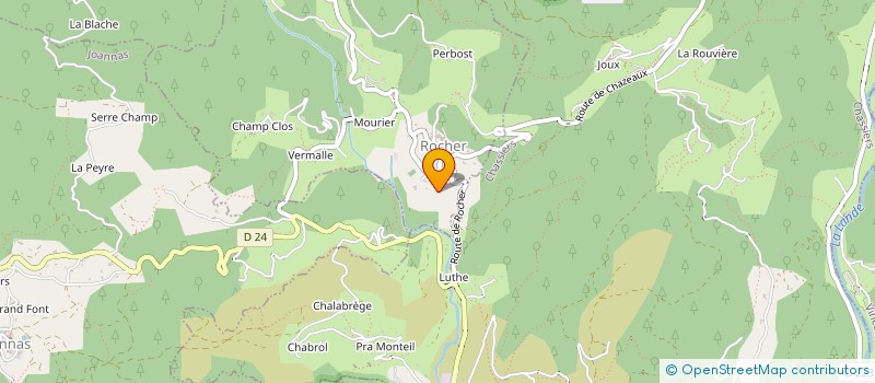 localisation de l'entreprise MONSIEUR ALBERT BAEGHE  ROCHER