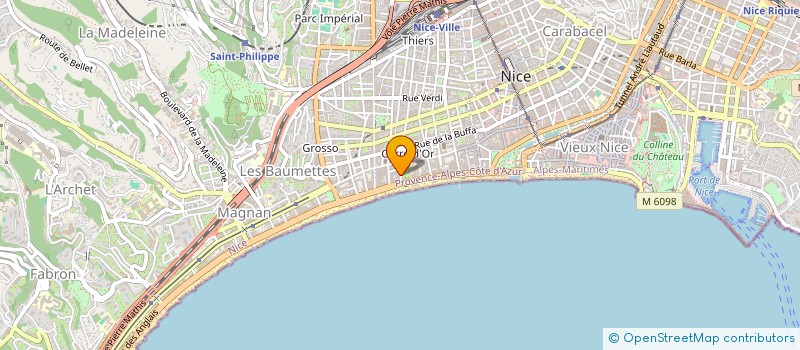 localisation de l'entreprise MONSIEUR ALBERT BALFET à NICE
