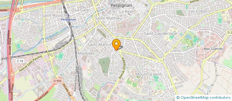 localisation de l'entreprise MONSIEUR ALBERT BASSUS  PERPIGNAN