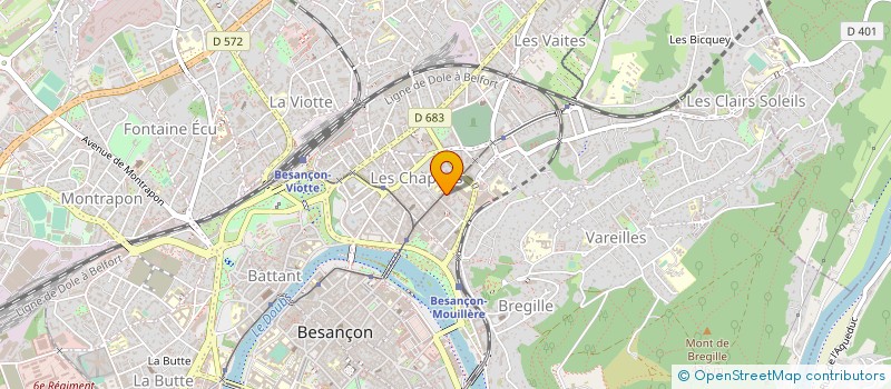 localisation de l'entreprise MONSIEUR ALBERT BAUMONT  BESANCON