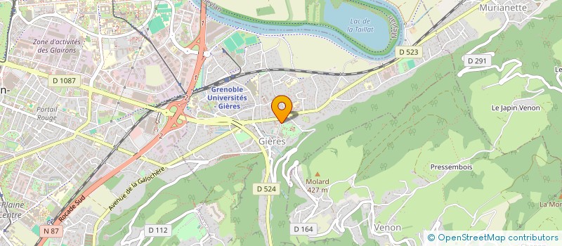 localisation de l'entreprise MONSIEUR ALBERT BELAUBRE  GIERES