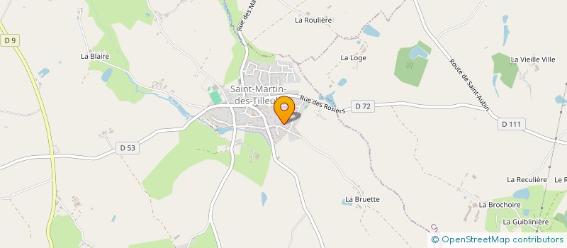 localisation de l'entreprise MONSIEUR ALBERT BELLANGER  SAINT MARTIN DES TILLEULS